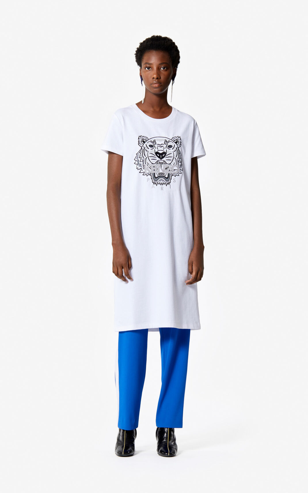 Kenzo Tiger t shirt Ruha Női Fehér | ID.338465